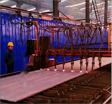 甘肃西峰钢结构车间数控等离子切割机